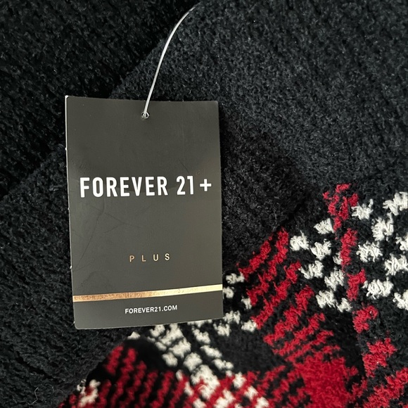 PLAID OFF SHOULDER SWEATER - Picture 6 of 6